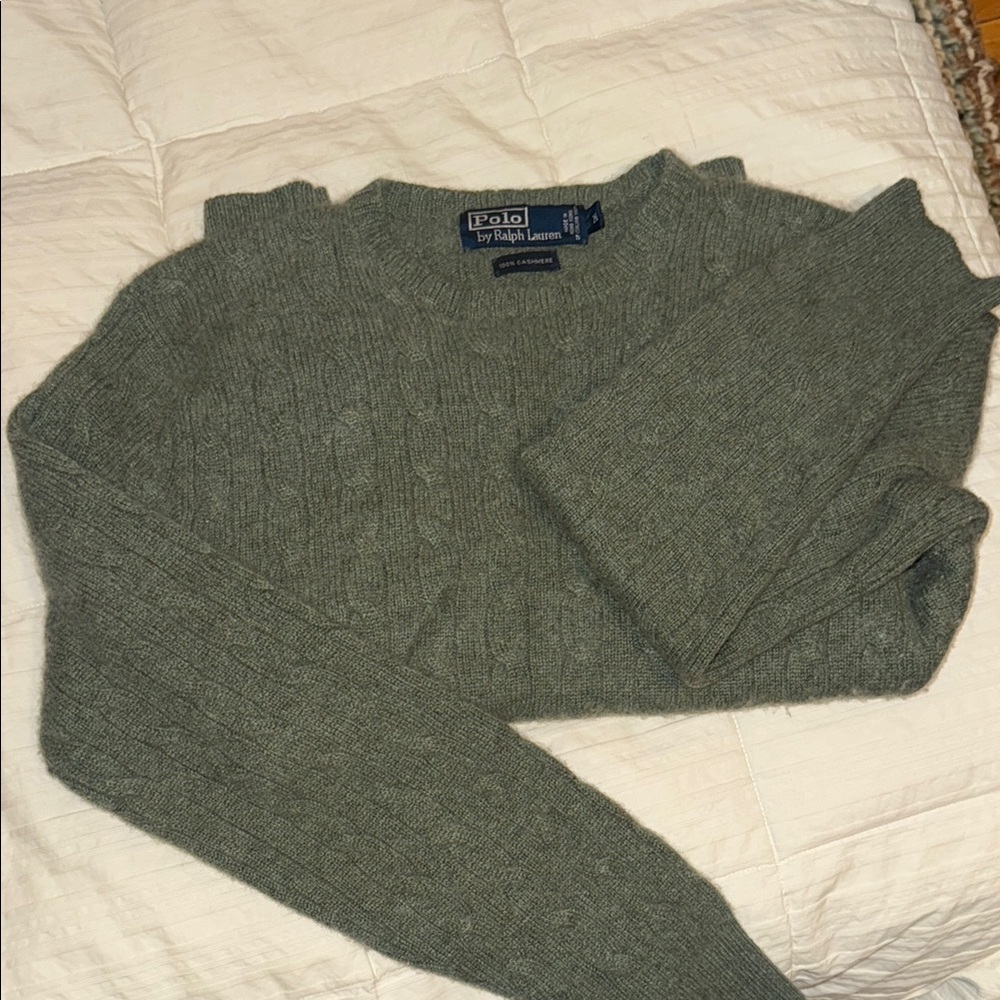 Ralph Lauren 100% Cashmere Cableknit Sweater